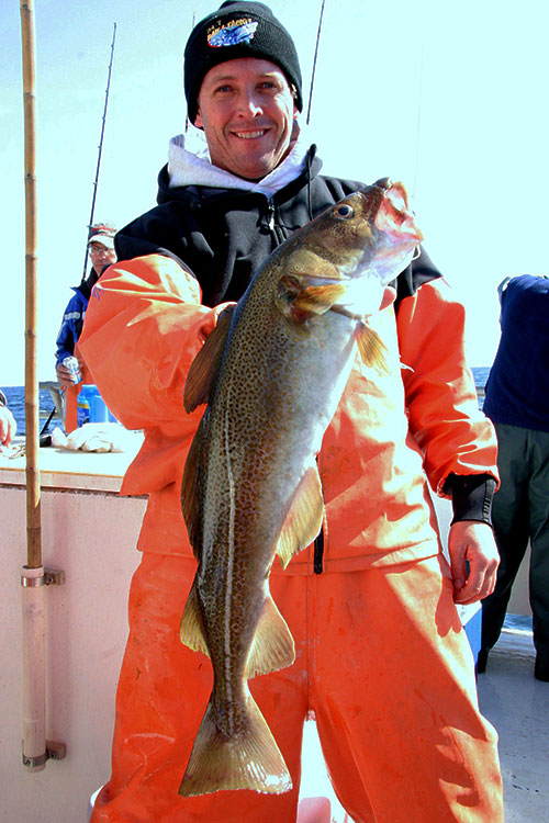 Market-sized cod are available on some of the deeper structures such as 17 Fathoms, the Klondike and Shark River Reef.