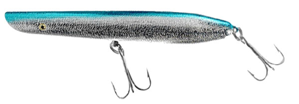 blue-and-silver Cotton Cordell pencil popper