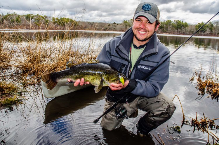 Crankbaits, lipless crankbaits and jigs slowly dragged across the bottom are all effective on deep, early-spring bass.