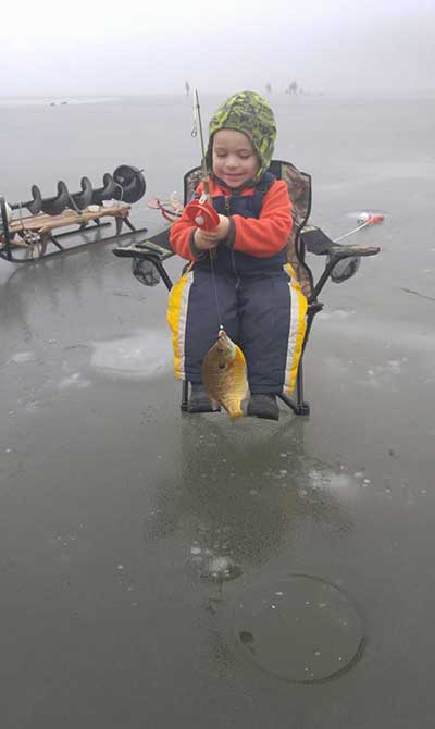 Gage Mattison went ice fishing for the first time at Hills Creek Lake.  While fishing, he experienced his #FirstCatch!! 