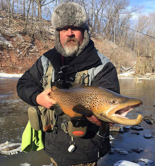 Nice brown trout from Burt Dam caught by Greg Schloerb of Amherst.