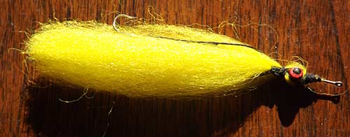 A hand-tied Clouser Minnow