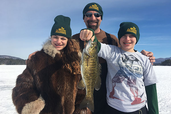 Guide Tim Moore put the Fidelle family into a fine smallmouth bass bite recently on Lake Winnipesaukee!
