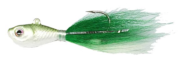 S & S Rattletail Bucktail in spearing color 