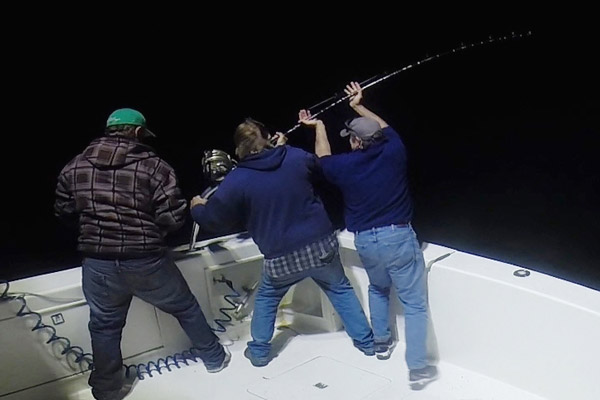 Fighting a fish at night makes the task much more challenging and increases the chances of something going wrong.