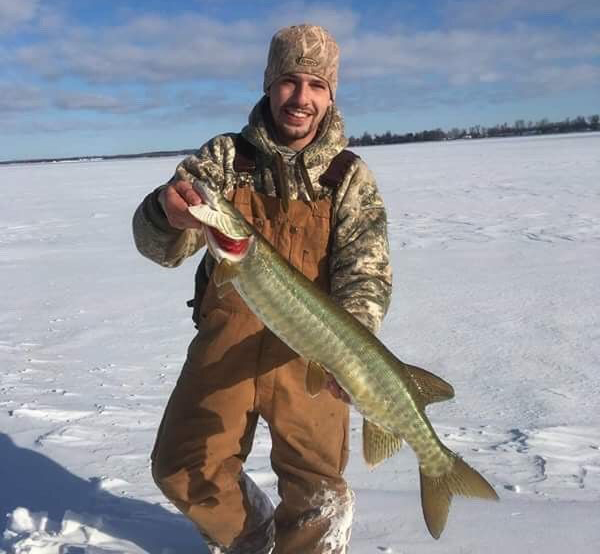 Gage Honsinger caught and released this 35-inch muskie