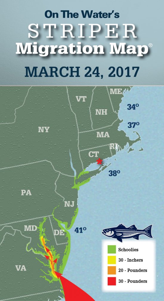 Striper Migration Map