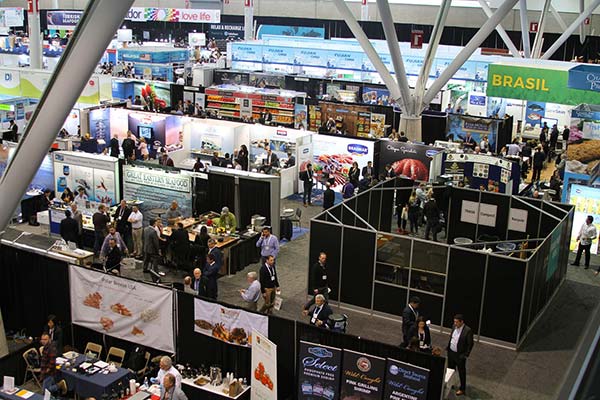 The expo hosts miles of booths  