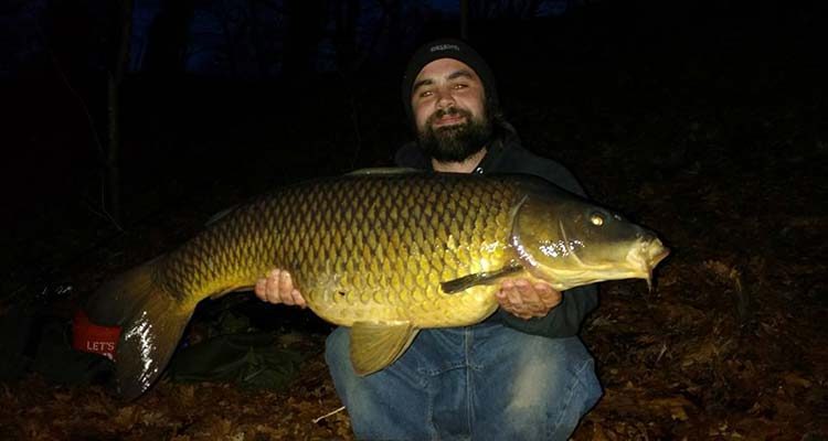 Jacob Ayotte with a beautiful RI carp.
