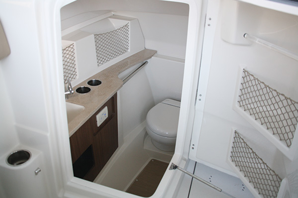 The 245DC features a spacious well appointed step-down head