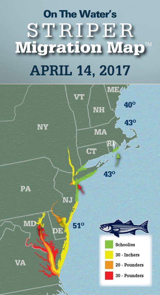 Striper Migration Map