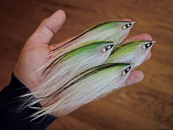 Spey casting allows fly-fishermen to accurately deliver large baitfish patterns to feeding stripers in a variety of saltwater environments.