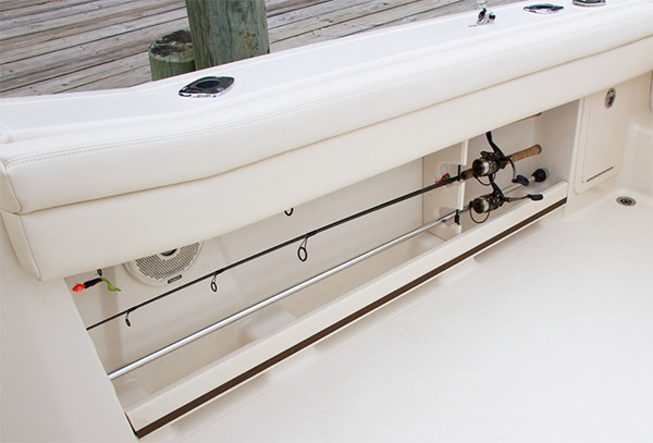 The Freedom 235 offers numerous smart storage solutions