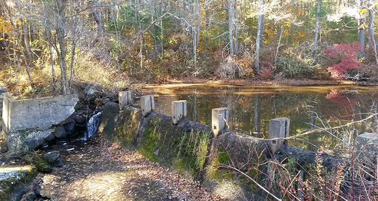 The tack factory dam before removal