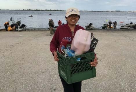 We were busy trying to keep warm when we noticed an armada of kayaks coming back from their day of fishing.