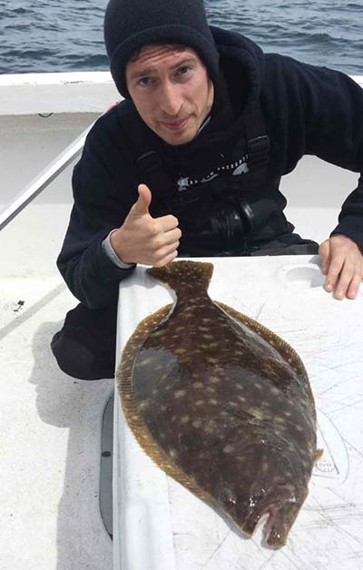 One of many quality fluke caught aboard Newport Sportfishing Charters this week.