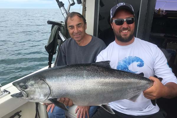 Chuck Grampp of Williamsville caught this nice salmon
