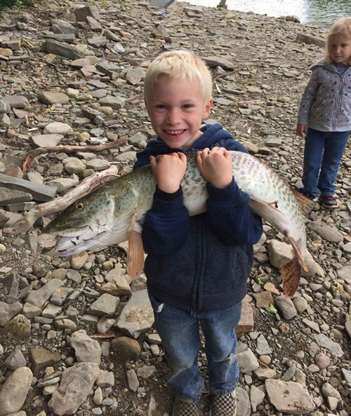 Gavin Guthrie caught his very first Muskie on a minnow!!