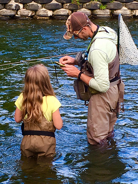 Taking youth or new anglers fishing