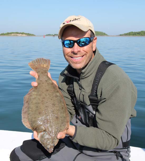 The author gives his bait the BioEdge and sandworm or bloodworm potion advantage for tournament winning flatties!