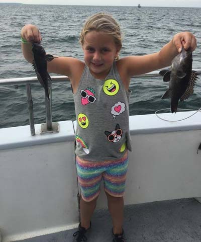 The Golden Eagle has been working hard to put their customers on quality Sea Bass and some nice Porgies.