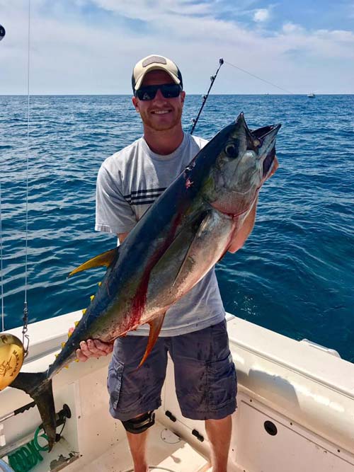 Jon Azato did a private trip yesterday and had a great bite on big Yellowfin