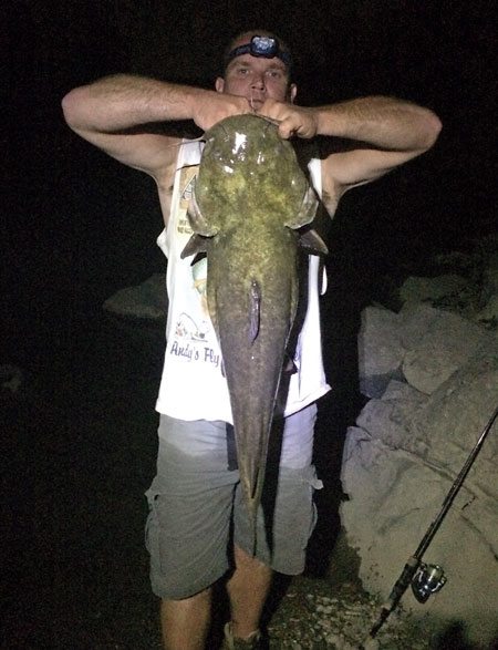 Edward “Fasteddie” Payne is among a hardcore group of anglers who have dialed in Delaware flatheads.