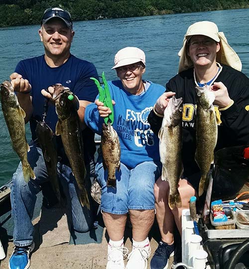 Lower river walleye action with Capt. Ernie Calandrelli.