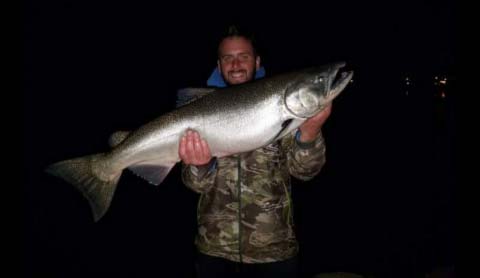 The Olcott pier action has started already. The east pier will open at 4 p.m. on Friday.