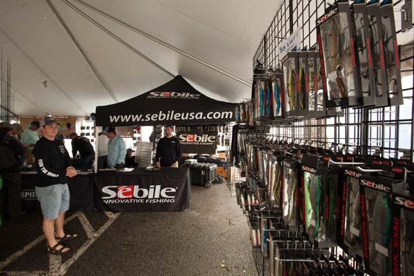 Pure Fishing was ready for the crowds with a huge selection of Sebiles.