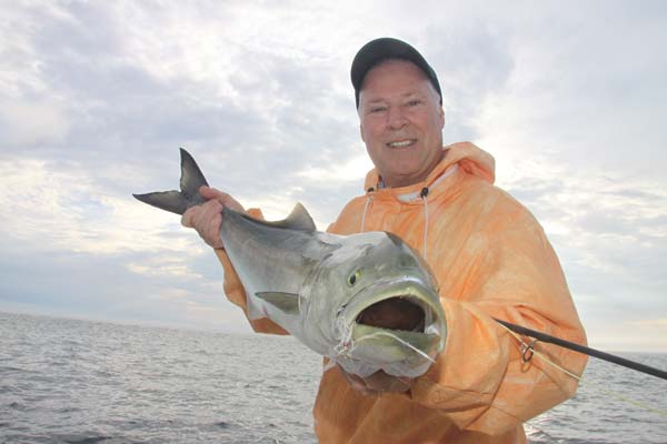 Tom Schlichter shows off a slammer &lsquo;gator blue