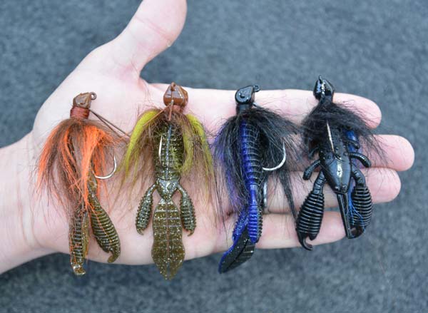 Paul Mueller&rsquo;s favorite hair jig/trailer combos and colors for fall bass
