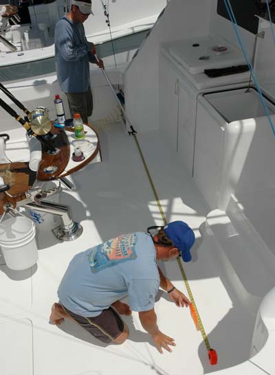 Measure leader length before hitting the water