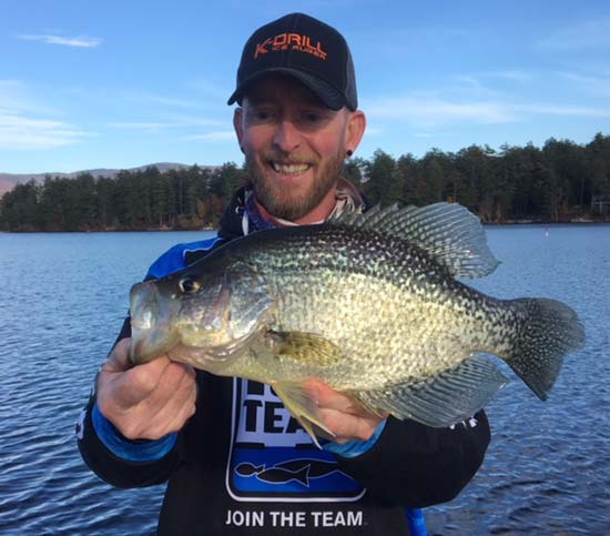 Tim Moore with a slab crappie
