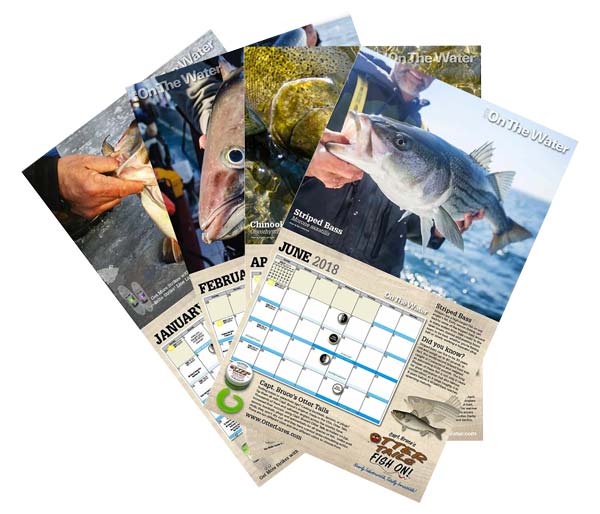 On The Water 2018 Calendar month samples