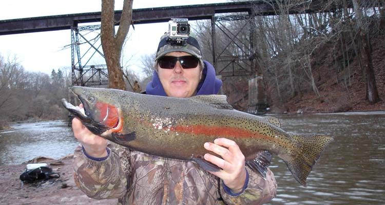 Mike Rzucidlo Burt Dam steelhead