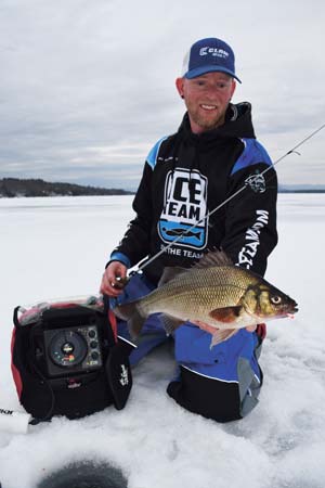 White perch will hit hard and give a great fight on a jigging setup.