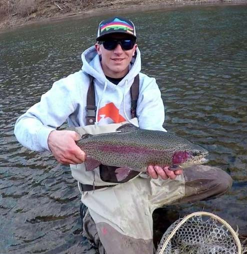 , Derek caught some beautiful trout