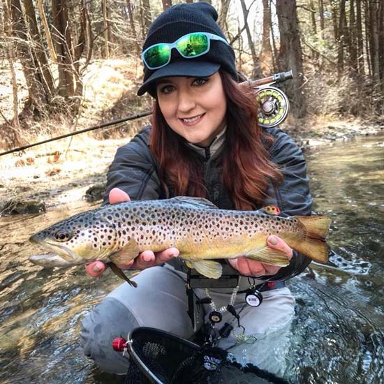 Tracey caught quite a few wild Brown Trout