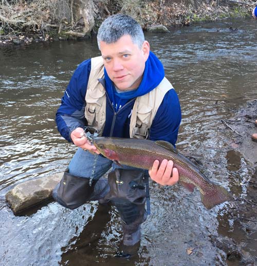  Dave&rsquo;s fish was 23+ inches out of Wyomissing Creek in Mohnton