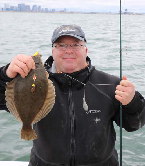 Boston Harbor flounder are beginning to feed!