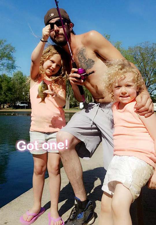 Matt Keener with daughters