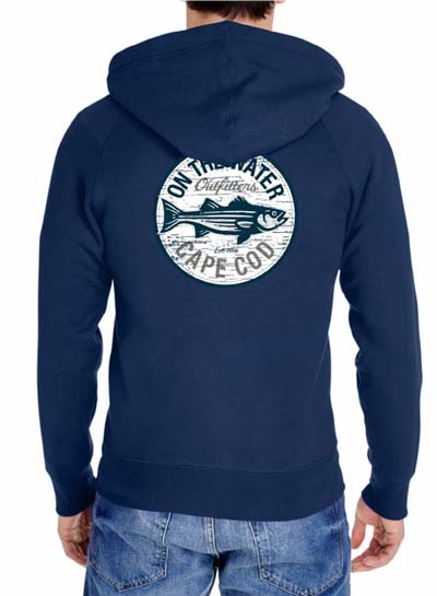 On The Water Retro Circle Full Zip Hoodie