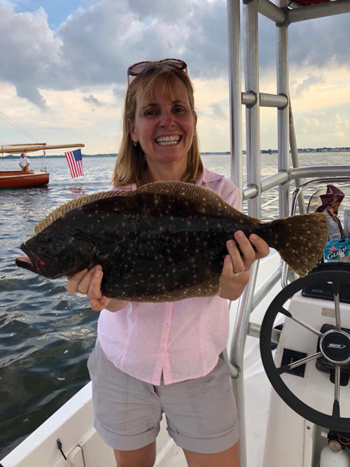 Jersey Hooker Outfitter in Brick reported fluke hitting bucktails