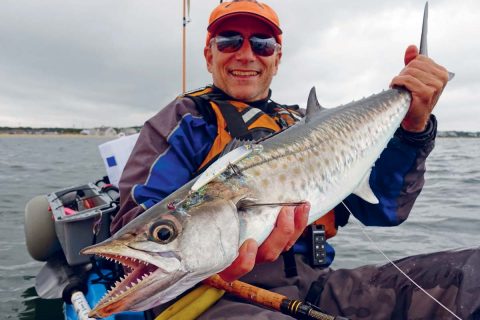 Eric Harrison with a big king mackerel