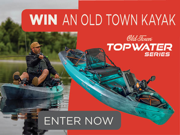 Win A New Old Town Topwater Series Fishing Kayak