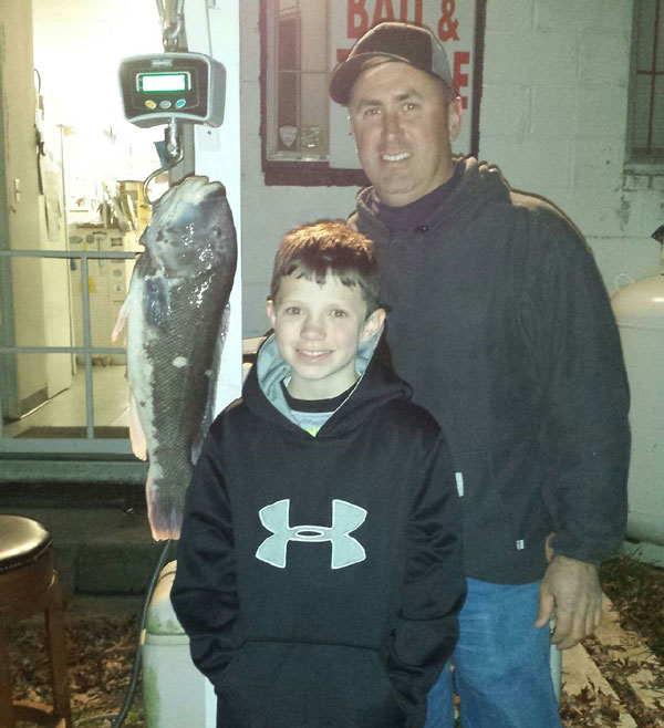 Mike and his son Mike with a nice 7.2lb tog