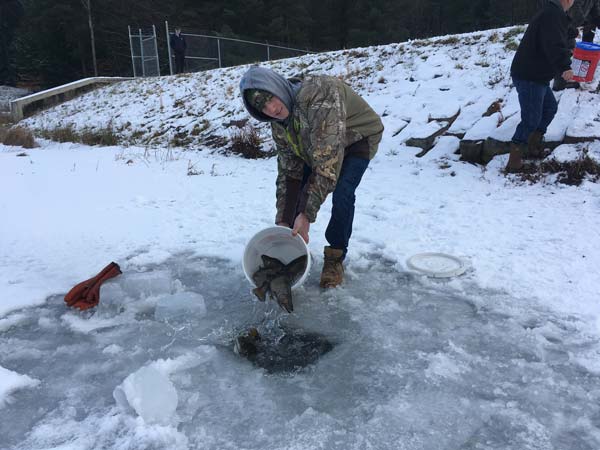 Ridgway Reservoir trout stocking