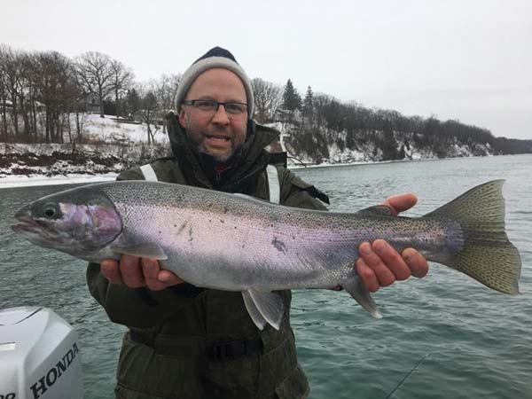 Matt Yonkin lower Niagara steelhead