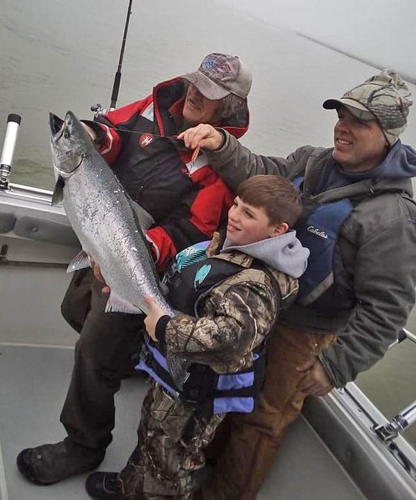 Capt. Johnny O king salmon